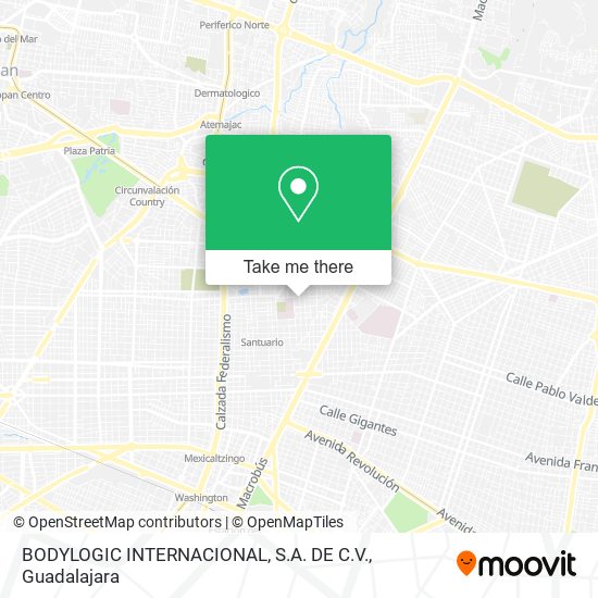 Mapa de BODYLOGIC INTERNACIONAL, S.A. DE C.V.