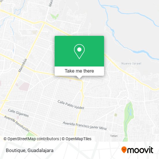 Mapa de Boutique