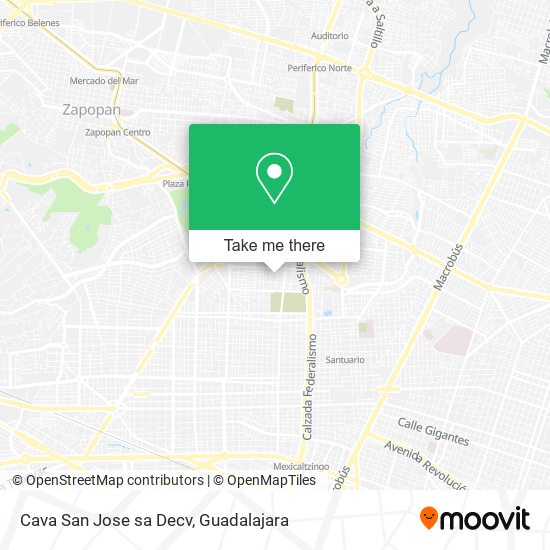 Mapa de Cava San Jose sa Decv