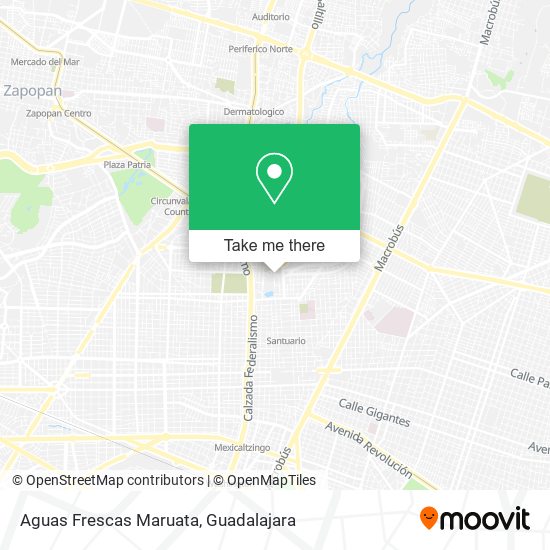 Mapa de Aguas Frescas Maruata