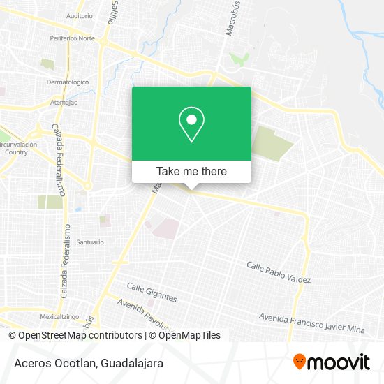 How to get to Aceros Ocotlan in Guadalajara by Bus or Train?