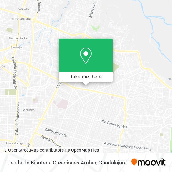 Mapa de Tienda de Bisuteria Creaciones Ambar