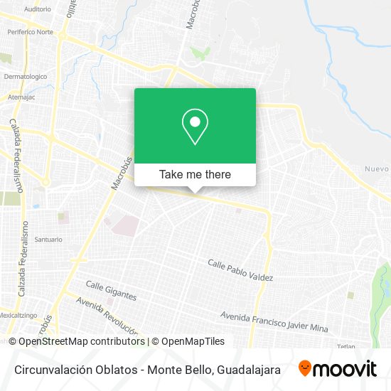 Circunvalación Oblatos - Monte Bello map