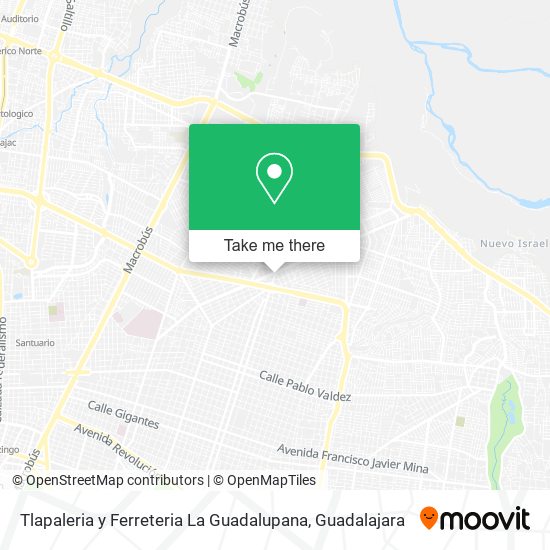 Tlapaleria y Ferreteria La Guadalupana map