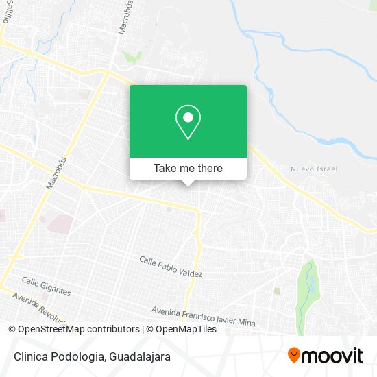 Clinica Podologia map