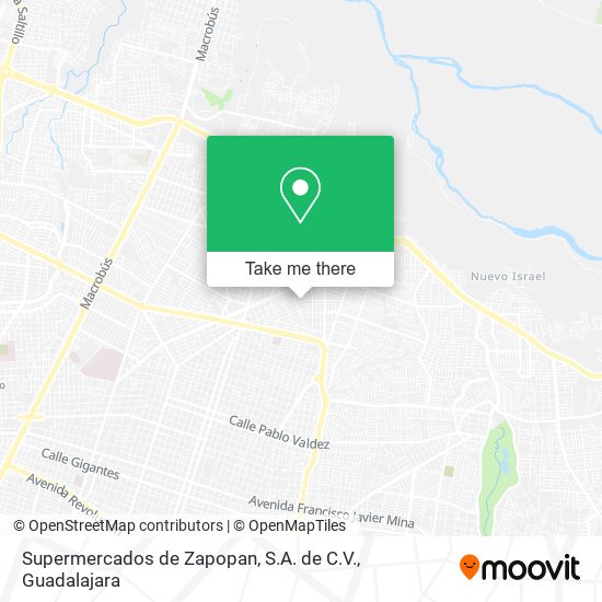 Supermercados de Zapopan, S.A. de C.V. map