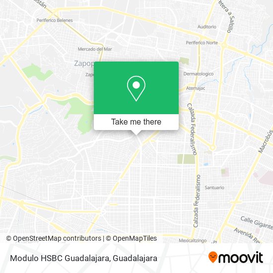 Modulo HSBC Guadalajara map