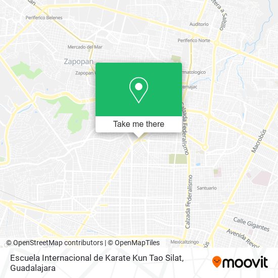 Mapa de Escuela Internacional de Karate Kun Tao Silat