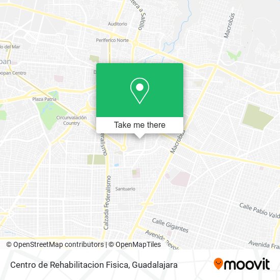 Centro de Rehabilitacion Fisica map