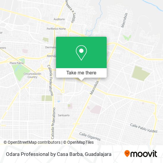 Odara Professional by Casa Barba map