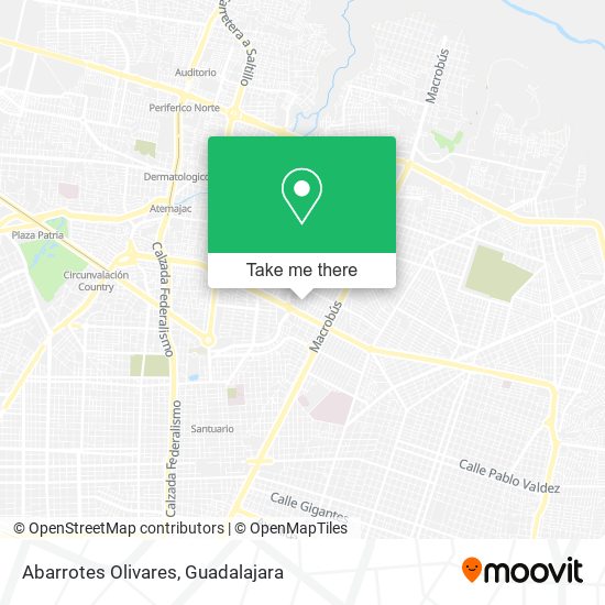 Abarrotes Olivares map