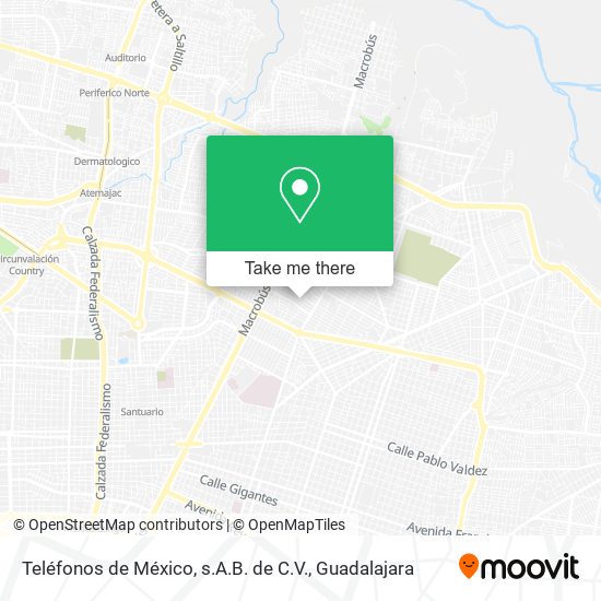 Teléfonos de México, s.A.B. de C.V. map