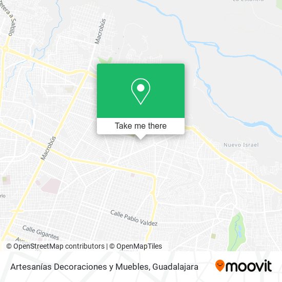 Artesanías Decoraciones y Muebles map