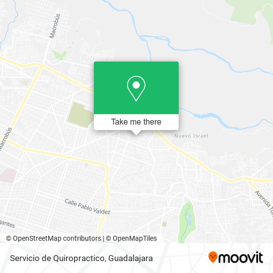 Servicio de Quiropractico map