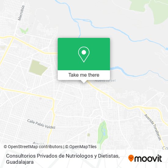 Mapa de Consultorios Privados de Nutriologos y Dietistas