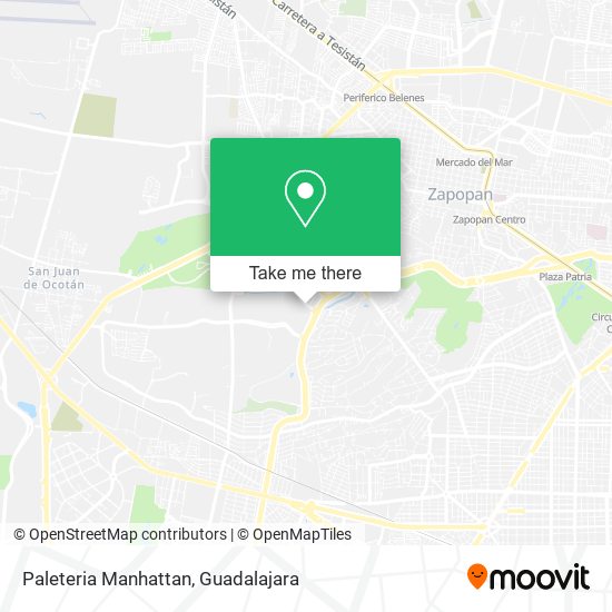 Mapa de Paleteria Manhattan