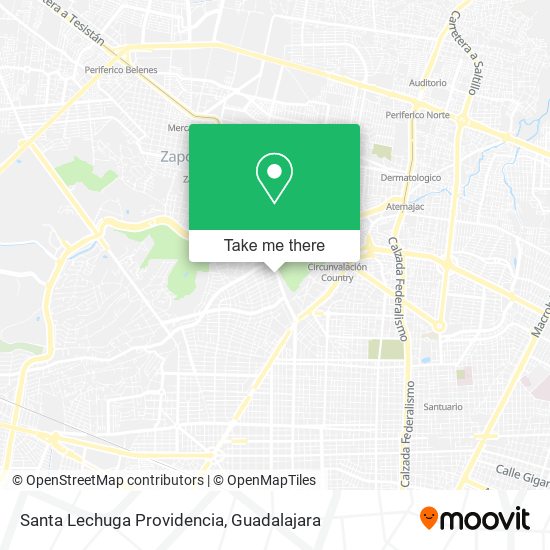 Santa Lechuga Providencia map