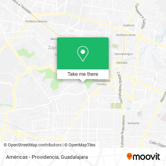 Mapa de Américas - Providencia