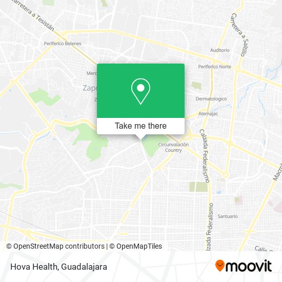 Hova Health map