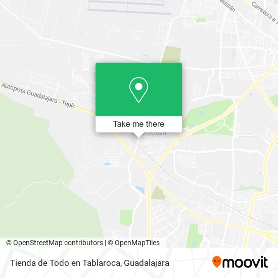 Mapa de Tienda de Todo en Tablaroca
