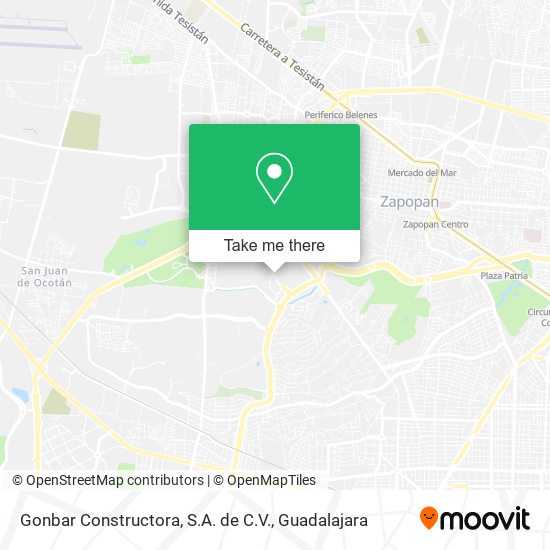Gonbar Constructora, S.A. de C.V. map