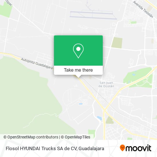 Mapa de Flosol HYUNDAI Trucks SA de CV