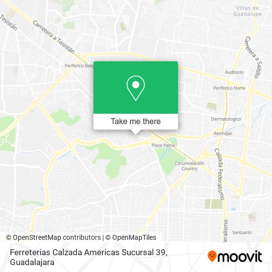 Ferreterias Calzada Americas Sucursal 39 map