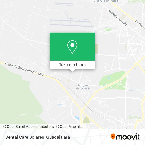 Mapa de Dental Care Solares