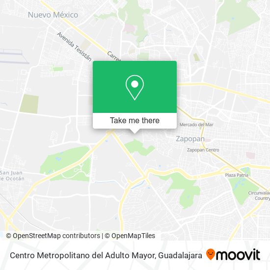 Centro Metropolitano del Adulto Mayor map
