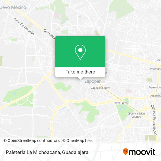 Paleteria La Michoacana map
