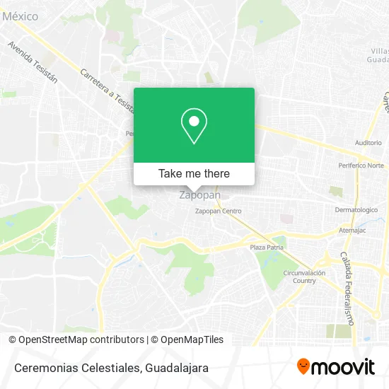 Ceremonias Celestiales map
