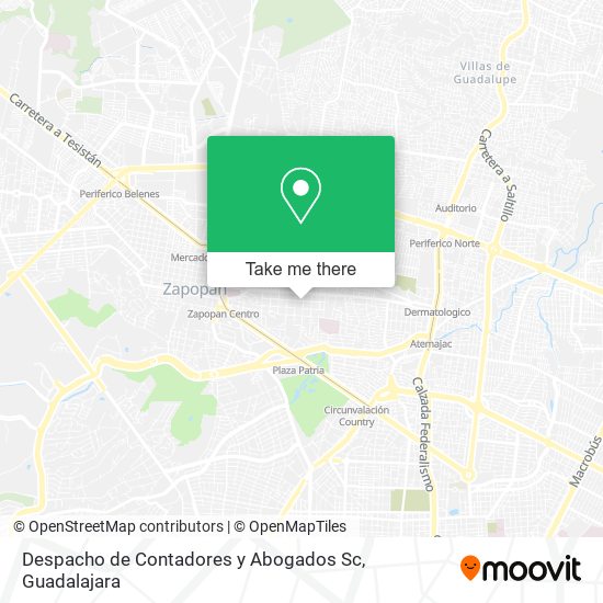 Despacho de Contadores y Abogados Sc map