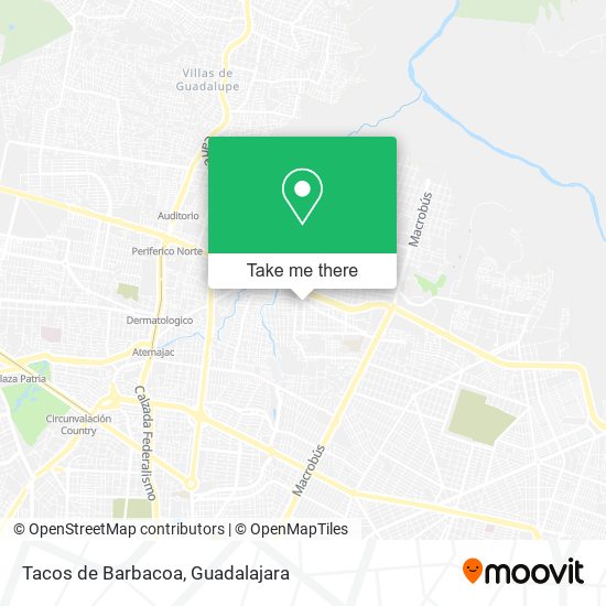 Mapa de Tacos de Barbacoa