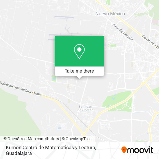Mapa de Kumon Centro de Matematicas y Lectura