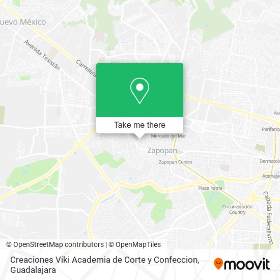 Creaciones Viki Academia de Corte y Confeccion map