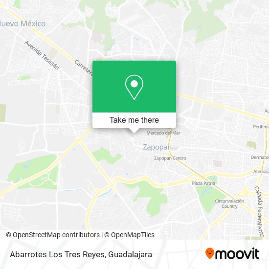 Mapa de Abarrotes Los Tres Reyes