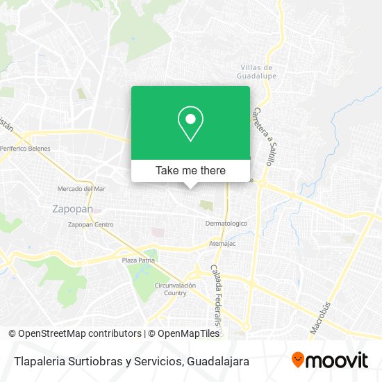 Mapa de Tlapaleria Surtiobras y Servicios