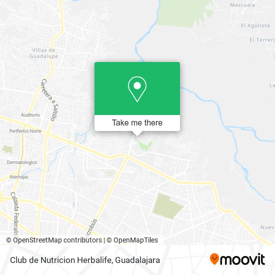 Mapa de Club de Nutricion Herbalife