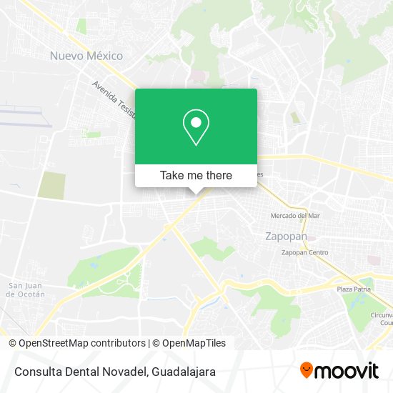 Mapa de Consulta Dental Novadel