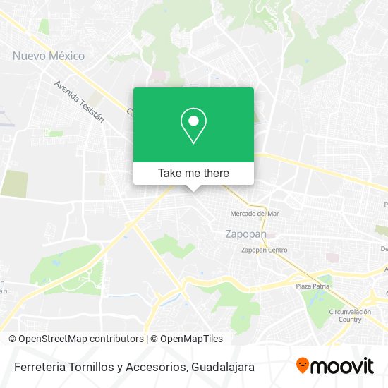 Ferreteria Tornillos y Accesorios map