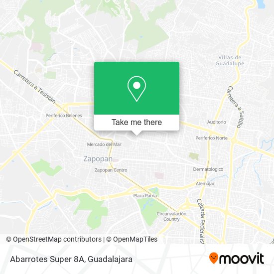 Abarrotes Super 8A map