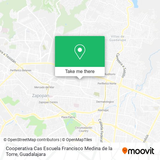 Mapa de Cooperativa Cas Escuela Francisco Medina de la Torre
