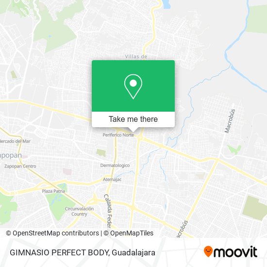 GIMNASIO PERFECT BODY map