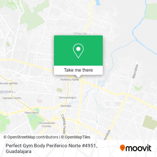 Perfect Gym Body Periferico Norte #4951 map