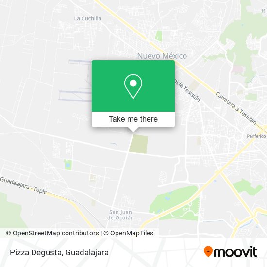 Pizza Degusta map