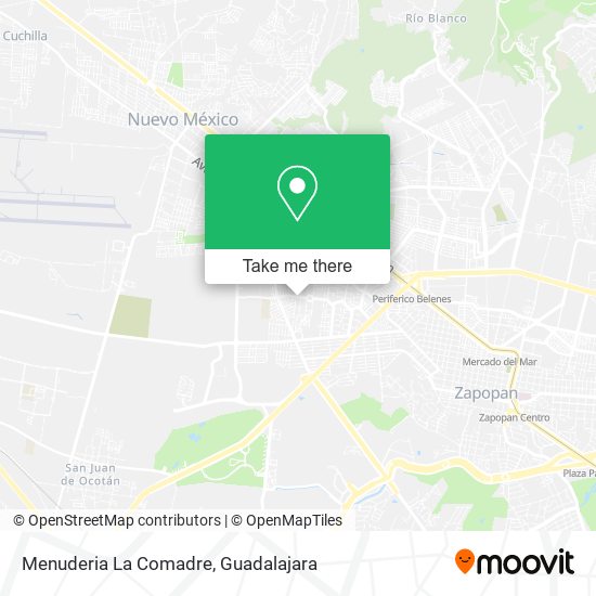 Menuderia La Comadre map