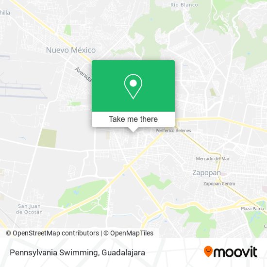 Pennsylvania Swimming map