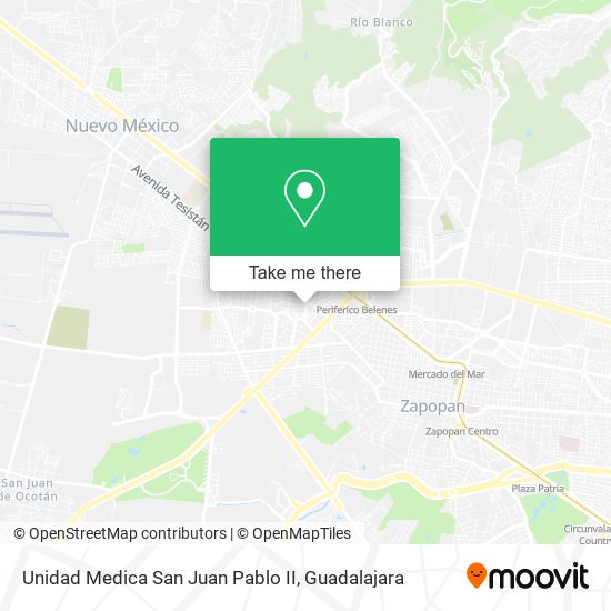 Unidad Medica San Juan Pablo II map