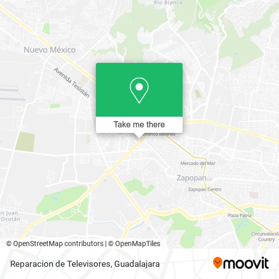 Mapa de Reparacion de Televisores