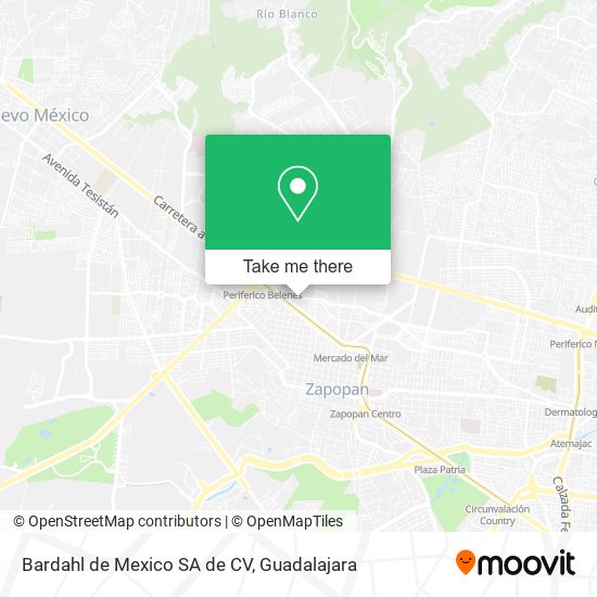 Bardahl de Mexico SA de CV map